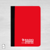Black and red conference folder