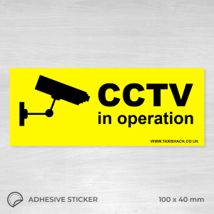 CCTV in operation sticker