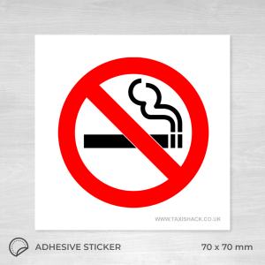 No Smoking icon sticker square