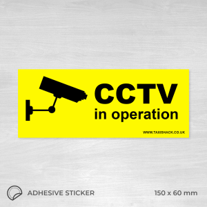 CCTV in operation sticker