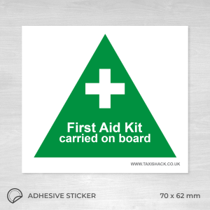 First aid kit on board sticker